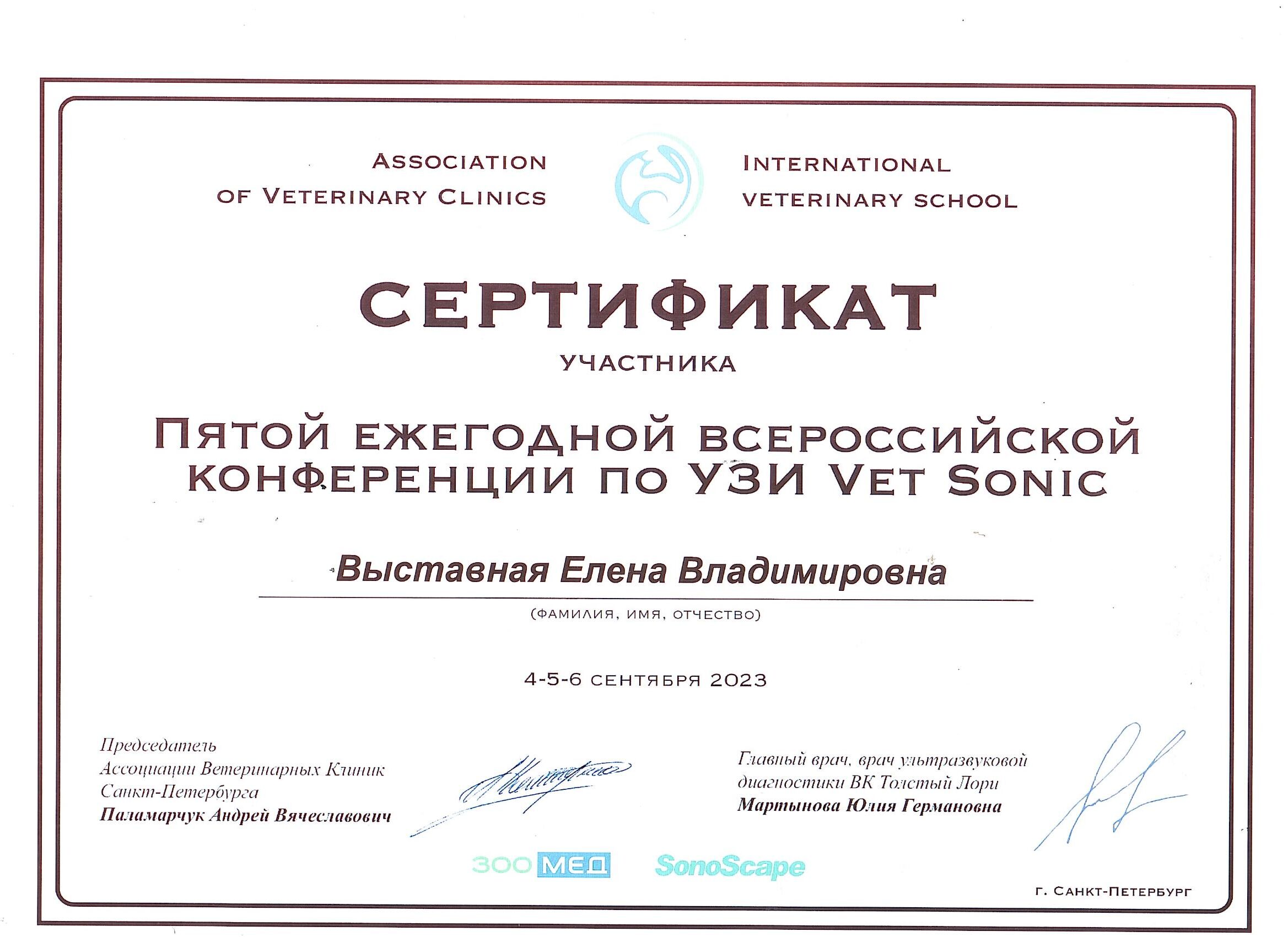 Сертификат Регер Дарья